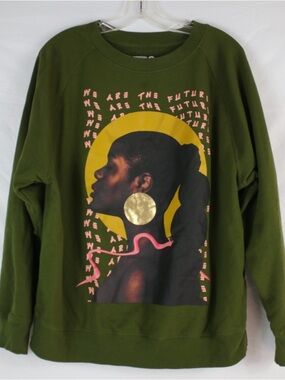 Target Green Black History Month Graphic Crewneck Sweater Womens Size XXL